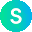 a blue and green circle with the letter s in it .