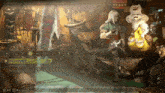 a screenshot of a video game shows a woman standing next to a ghost