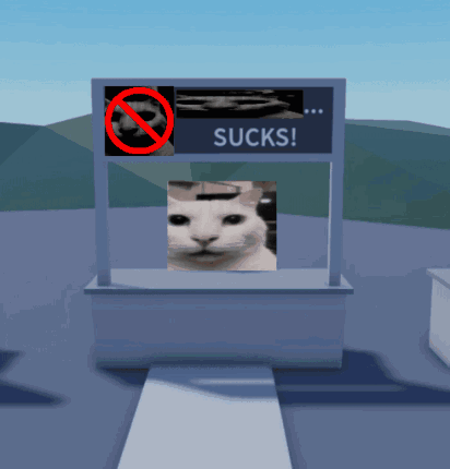 Cat with man face - Roblox