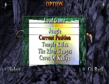 Tomb Raider 3 Level Select GIF