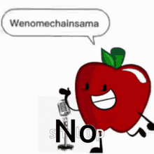Wenomechainsama Apple GIF - Wenomechainsama Apple Inanimate Insanity GIFs
