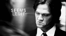 When I Need To Bs My Way Through Something, I’m Going To Do This… GIF - Supernatural Sam Winchester Seems Legit GIFs