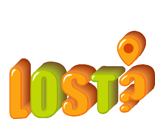 Lost Are You Lost Sticker