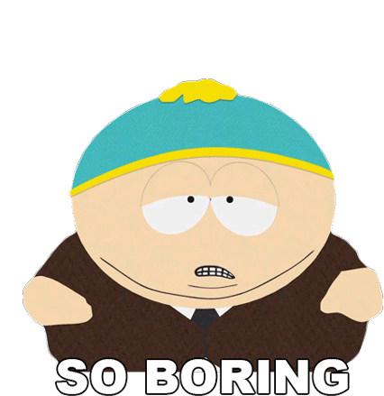 So Boring Eric Cartman Sticker - So Boring Eric Cartman South Park Stickers