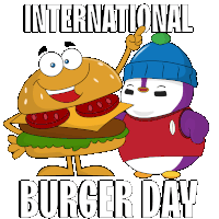 Cheeseburger Hamburger Sticker - Cheeseburger Hamburger Hungry Stickers