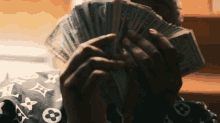 Stack Of Cash Bino Rideaux GIF - Stack Of Cash Bino Rideaux Different Song GIFs