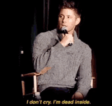 Dean Winchester Dead Inside GIF - Dean Winchester Dead Inside Dont Cry GIFs