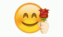 emoji red rose