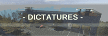 a large building with the words dictatures written on it
