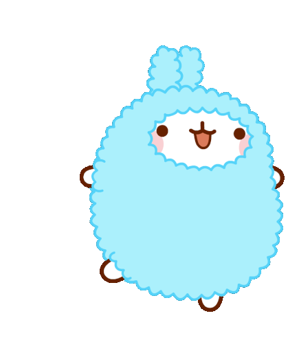 Excited Molang Sticker - Excited Molang Lively Stickers