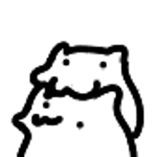 a black and white drawing of two hedgehogs standing next to each other .