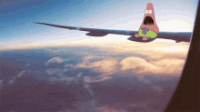 Plane Flying Patrick GIF - Plane Flying Patrick GIFs
