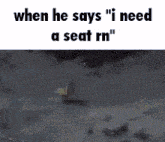 when he says " i need a seat rn " there is a picture of a shark