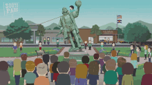 Bring Down Statue Randy Marsh GIF - Bring Down Statue Randy Marsh South Park GIFs