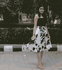 turning floral dress new dress my new dress simple tips anwesha
