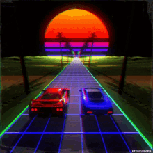Vaporwave Aesthetic GIF - Vaporwave Aesthetic Race Car GIFs