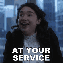 At Your Service Marissa Gold GIF - At Your Service Marissa Gold The Good Fight GIFs