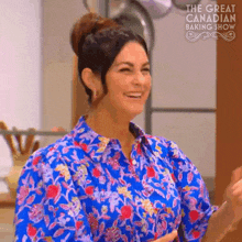 Smiling Kyla Kennaley GIF - Smiling Kyla Kennaley The Great Canadian Baking Show GIFs