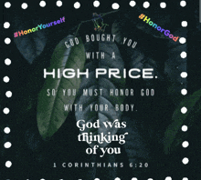 High Price Corinthians GIF - High Price Corinthians Honor God GIFs