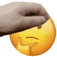 emoji pet thinking thinking emoji hand