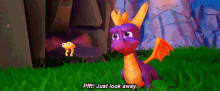 Spyro Pfft Just Look Away GIF - Spyro Pfft Just Look Away Dont Look GIFs
