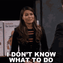 I Dont Know What To Do Carly Shay GIF - I Dont Know What To Do Carly Shay Icarly GIFs