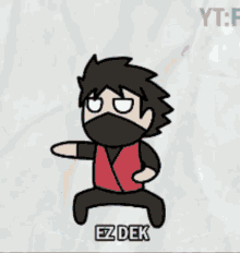 a cartoon character is surrounded by lightning and the letters yt-e are on the bottom right