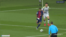a soccer game is being shown on paramount plus