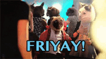 Animal Party GIF - Friyay Friday Animal GIFs