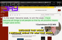 a screen shot of a bible gateway page