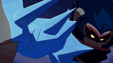a cartoon drawing of a ninja with a sword