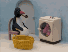 Pingu Lavatrice GIF - Pingu Lavatrice Washing Machine GIFs