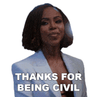 Thanks For Being Civil Andrea Barnes Sticker - Thanks For Being Civil Andrea Barnes Sistas Stickers