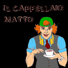 Il Cappellaio Matto The Mad Hatter GIF - Il Cappellaio Matto The Mad Hatter Smile GIFs