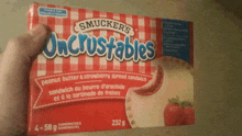 Smuckers Uncrustables GIF - Smuckers Uncrustables Peanut Butter And Strawberry Jelly GIFs