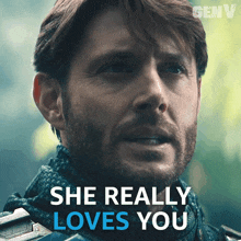 She Really Loves You Soldier Boy GIF - She Really Loves You Soldier Boy Jensen Ackles GIFs