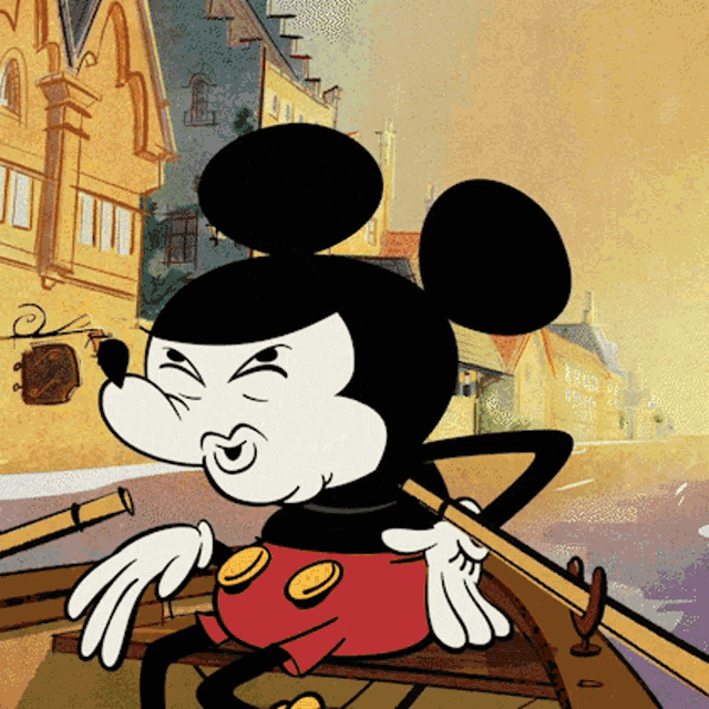 mickey mouse shocked