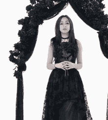 crazyinloveuk gothic model gothic girl goth girl black dress
