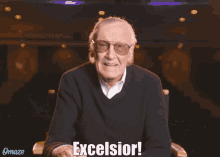 Excelsior Stan Lee GIF - Excelsior Stan Lee Marvel GIFs