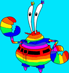 Rainbow Spongebob GIF - Rainbow Spongebob Cartoon GIFs