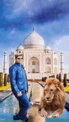 Prashant Gangwani Taj Mahal GIF - Prashant Gangwani Taj Mahal Lion GIFs