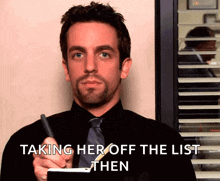 Ryan Howard Bj Novak GIF - Ryan Howard Bj Novak Taking Notes GIFs