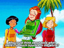 Totally Spies Sam GIF - Totally Spies Sam Who Could Think About Food When GIFs