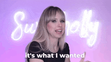 Its What I Wanted Superholly GIF - Its What I Wanted Superholly Es Lo Que Queria GIFs