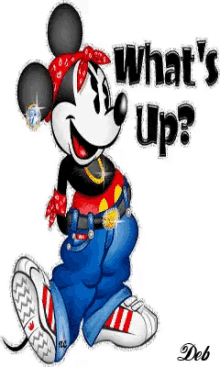 whats up micky mouse hiphop whattup