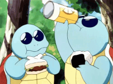 Best Part Of The Day GIF - Pokemon Eating Squirtle GIFs