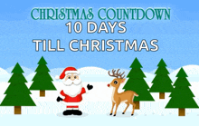 Christmas Countdown Almost Christmas GIF - Christmas Countdown Almost Christmas Santa Waving GIFs