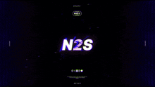 the word n2s is on a dark background