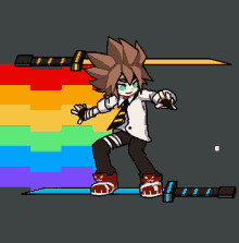 安迷 Sword Flying GIF - 安迷 Sword Flying Rainbow GIFs