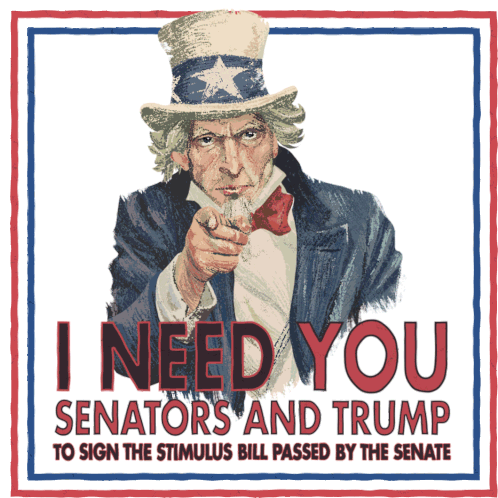 I Need You Uncle Sam Sticker - I Need You Uncle Sam Stimulus Stickers